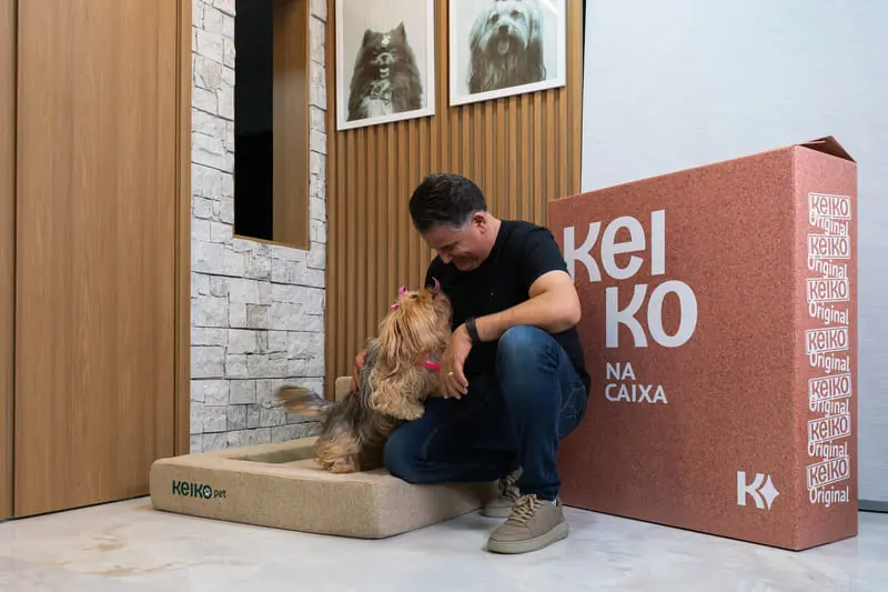camapet-keiko-pequena-bege-cachorro
